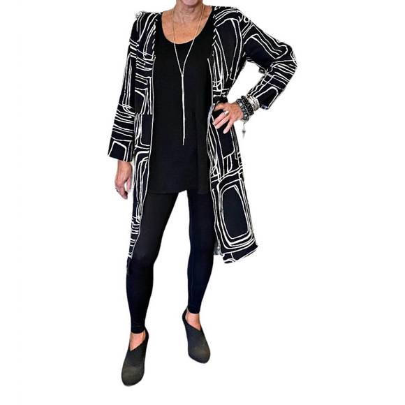 NEW LIV BY HABITAT tencel zip front dress in black - Picture 2 of 3